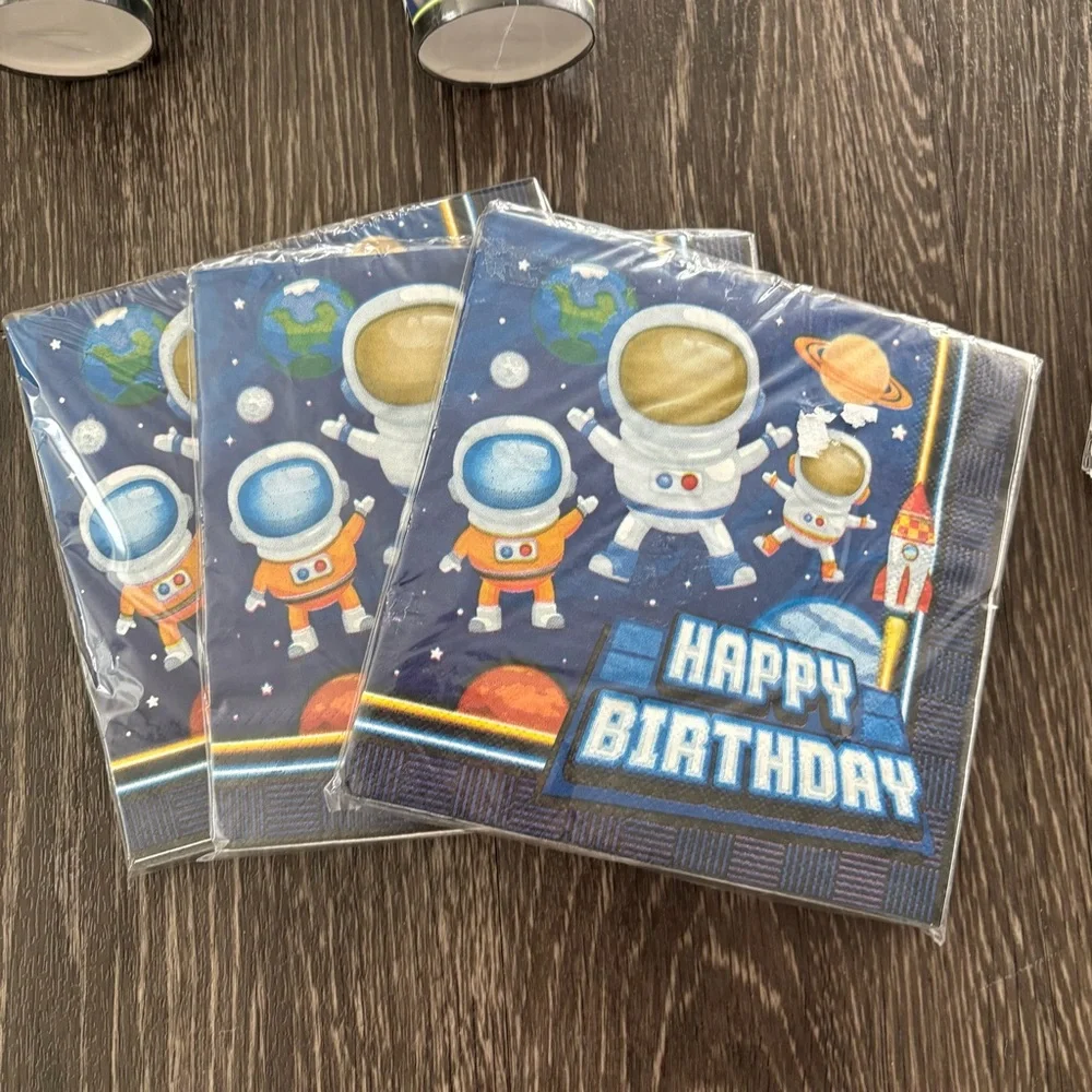 Outer Space Astronaut Rocket Birthday Themed Party Supplies